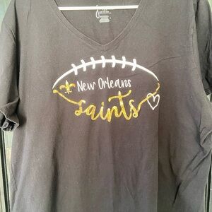 Just My Size Black and Gold T-Shirt